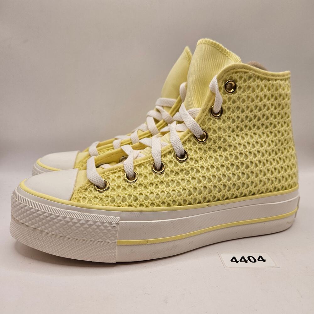 CONVERSE WOMEN'S 7 CHUCK TAYLOR ALL STAR LIFT HI PLATFORM LEMON SLUSHY A14967C